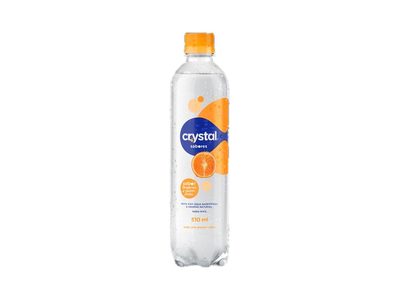 Água Saborizada com Gás Tangerina e Capim-Limao Crystal Sabores Garrafa 510ml