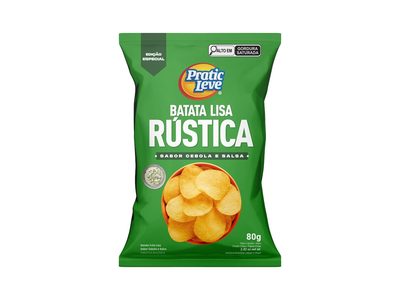 Batata Frita Pratic Leve 80g Lisa Rustica Cebolasalsa