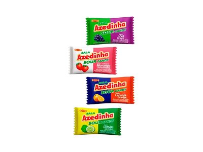 Bala Sams Azedinha Dura 4.5g Sabores Diversos