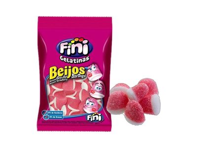 Bala Fini Beijos de Morango e Nata 80g