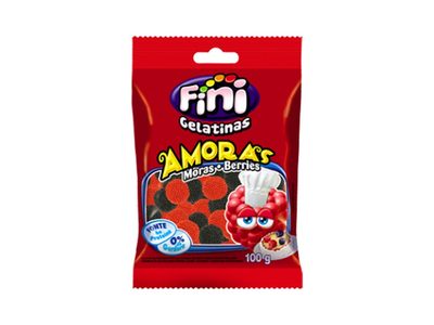 Bala Fini Amoras Sabor Amora 80g