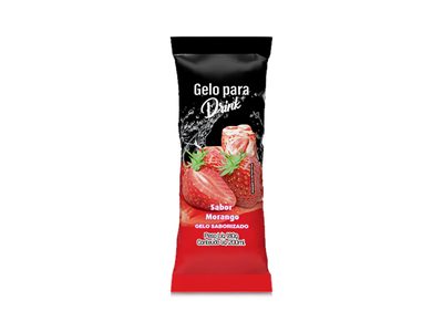 Gelo Saborizado Sabor Morango 200ml 180g