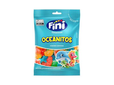 Bala Fini Oceanitos Sabores Sortidos 80g